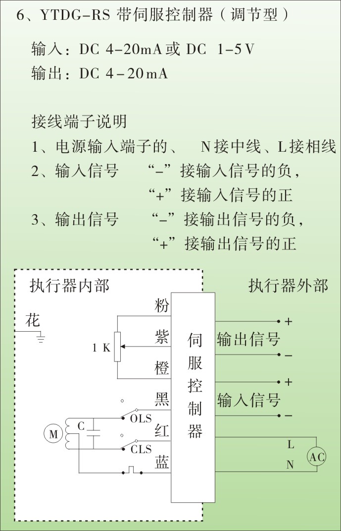 電動(dòng)執(zhí)行器原理圖