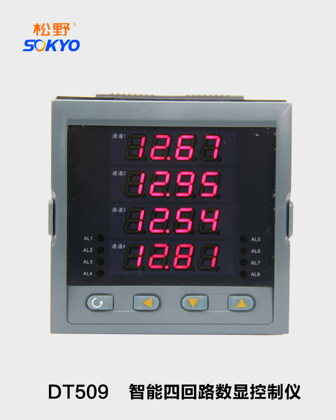 智能四回路數(shù)顯表,DT509數(shù)顯控制儀