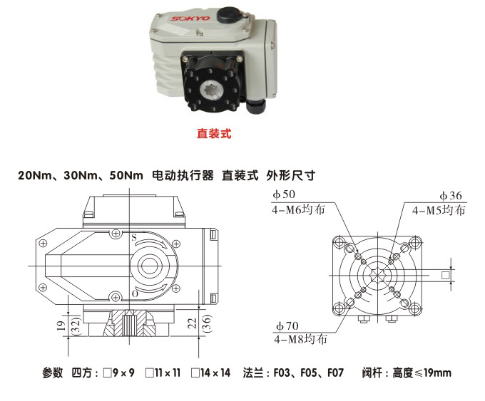 電動(dòng)執(zhí)行器,電動(dòng)頭,YTDG-RS50電動(dòng)執(zhí)行機(jī)構(gòu)結(jié)構(gòu)圖,直裝式