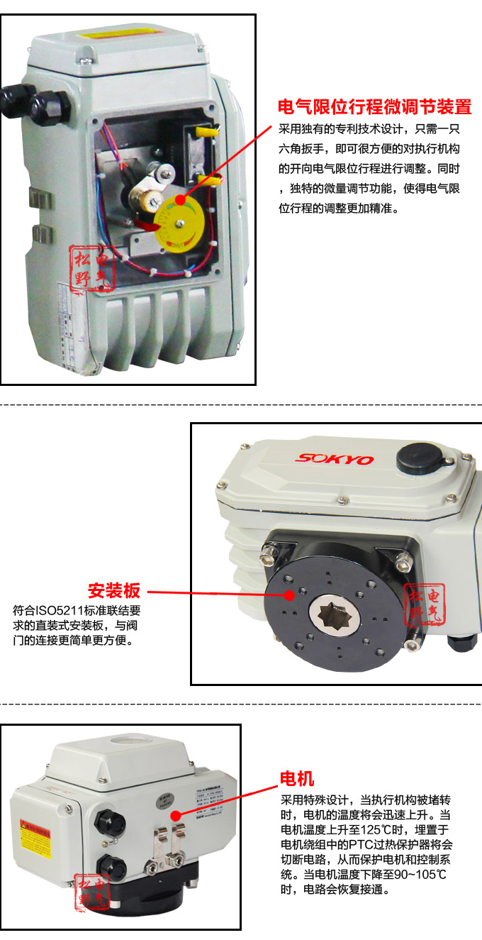  電動(dòng)執(zhí)行機(jī)構(gòu),YTDG-RKB1600電動(dòng)執(zhí)行器,電動(dòng)頭細(xì)節(jié)圖2