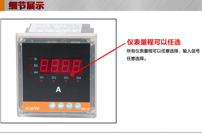 交流電流表,DW12數(shù)字電流表,電流表產(chǎn)品細節(jié)圖1