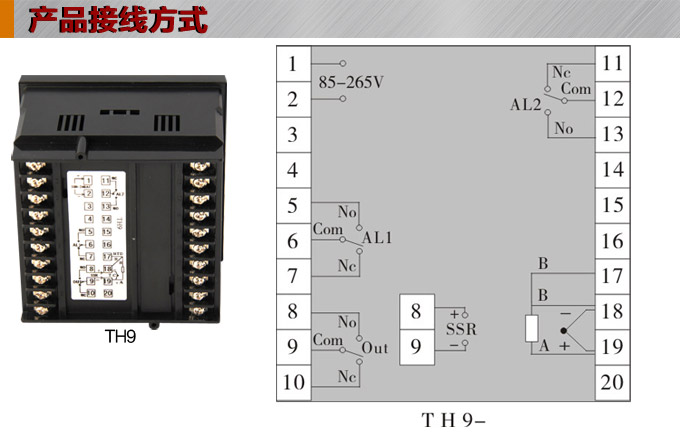 溫控器,TH9經(jīng)濟型溫度控制器,溫控表接線方式