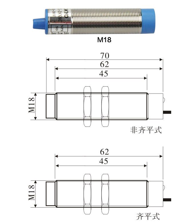 電容式接近開(kāi)關(guān),TY電容式接近開(kāi)關(guān),接近傳感器結(jié)構(gòu)圖2