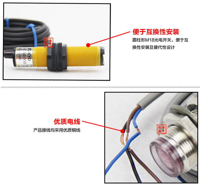  光電開關(guān),TZ-M18圓柱形光電開關(guān),光電傳感器細(xì)節(jié)展示1