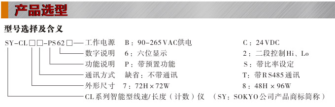 電子計數(shù)器,CL智能線速長度儀產(chǎn)品選型