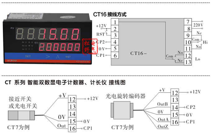 電子計數(shù)器,CT計數(shù)計長儀,碼表接線圖2