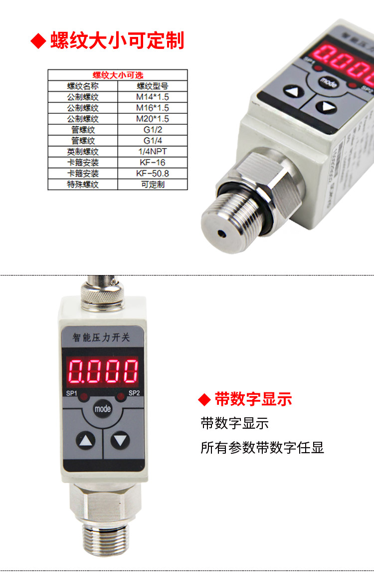 壓力開關,PG1300K數(shù)字式壓力開關細節(jié)圖2